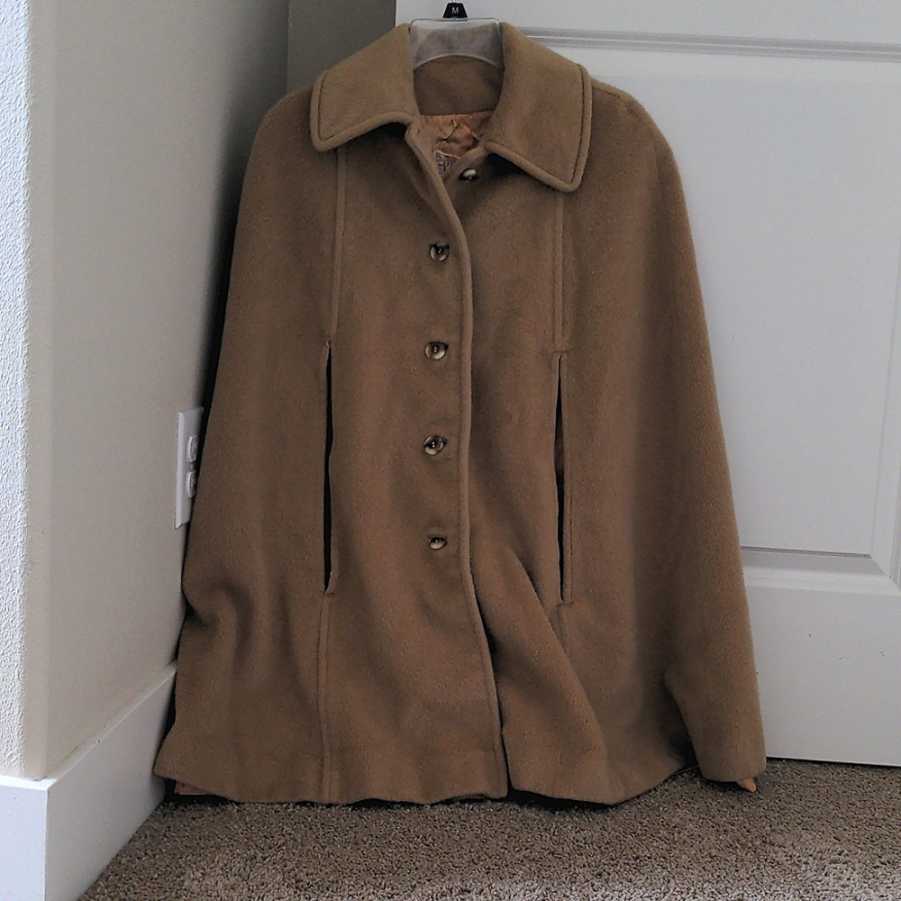 Pendleton Wool Sleeveless Button Up "Blanket Coat" no sleeves